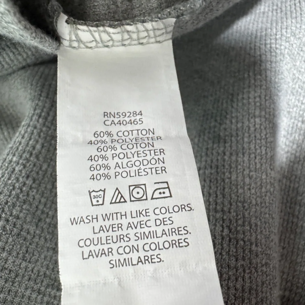 The Children’s Place Boy’s Size Medium 7/8 Gray Waffle Knit Hooded Casual Top